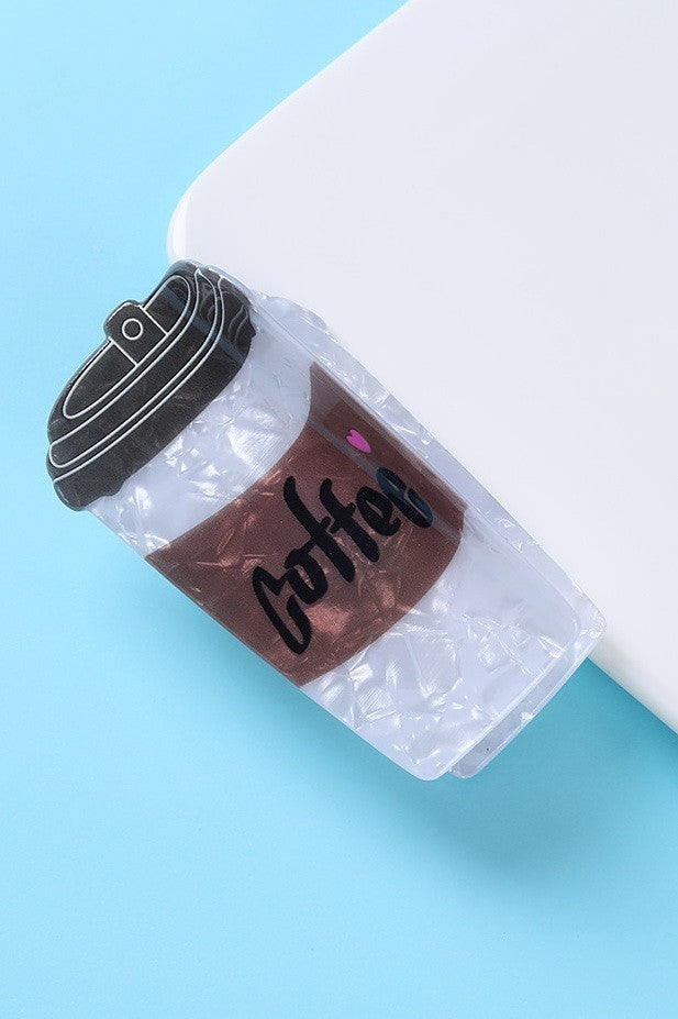 ICED COFFEE CUP HAIR CLAW CLIP | 40H1189