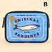 Sardine Tin Graphic Clear Cosmetic Travel Pouch Bag | 40P658