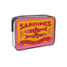 Sardine Tin Graphic Clear Cosmetic Travel Pouch Bag | 40P658
