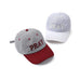 "PRAY" Striped Embroidered Two-Tone Baseball Cap | 40HW760