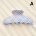 Pastel Plaid & Gingham Hair Claw Clip | 40H1194