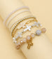 Cross Charm Mixed Beaded Bracelet Set | 40B5275