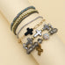 Cross Charm Mixed Beaded Bracelet Set | 40B5275