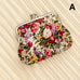 VINTAGE FLORAL KISS LOCK FRAME SMALL WALLET POUCH | 40P647