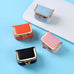 MINI PEBBLED LEATHER KISS LOCK TRAVEL JEWELRY BOX | 40P649
