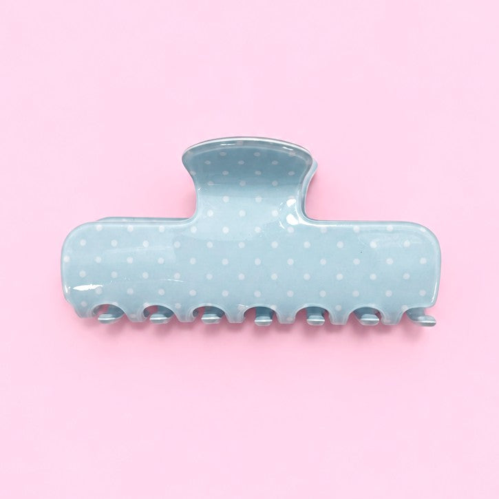 Polka Dot & Striped Flat Rectangle Hair Claw Clips | 40H1200