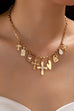 Vintage Gold Cross & Heart Charm Necklace | 80N93637