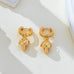 Crystal Mushroom Huggie Hoop Earrings | 80E63093