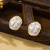 Vintage Pearlized Bow Button Stud Earrings | 80E63089