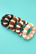 Striped Terry Hair Ties 5-Pc Set | 40S745