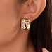 18K STAINLESS STEEL WATERPROOF BOW STUD EARRING | 40E546