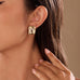 18K STAINLESS STEEL WATERPROOF BOW STUD EARRING | 40E546