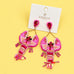 Charming Lobster Seed Bead Drop earrings | 40E550