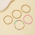Gold-Tone Mixed Beaded Stretch Bracelet Set | 40B5250