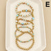 Gold-Tone Mixed Beaded Stretch Bracelet Set | 40B5250