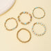 Gold-Tone Mixed Beaded Stretch Bracelet Set | 40B5250
