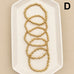 Gold-Tone Mixed Beaded Stretch Bracelet Set | 40B5250