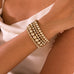Gold-Tone Mixed Beaded Stretch Bracelet Set | 40B5250