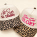 Leopard Brim Embroidered Graphic Baseball Cap | 40HW770