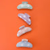 Oversized Polka Dot Curved Hair Claw Clips | 40H1203