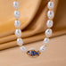 Baroque Pearl & Porcelain Fish Necklace | 80N93776