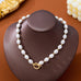 Baroque Pearl Toggle Clasp Necklace | 80N93769
