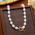 Baroque Pearl Toggle Clasp Necklace | 80N93769