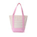 Striped Canvas Polyester Cotton Shoulder Tote Bag | 40P656