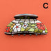 Vintage Stained Glass Lamp Shade Hair Claw Clip | 40H1240