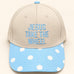 "JESUS TAKE THE WHEEL" Polka Dot Baseball Cap | 40HW767