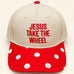 "JESUS TAKE THE WHEEL" Polka Dot Baseball Cap | 40HW767
