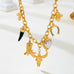 Western Longhorn Skull Heart Multi-Charm Necklace | 80N93803