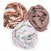 Sheer Floral & Stripe Printed Long Scarf | 40SC741