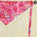 Paisley Print Fringe Triangle Hip Scarf Belt | 40SC752