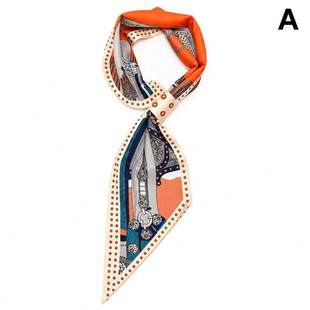 Mixed Print Scarf with Loop | 40SC754