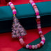 Festive Holiday Charm Beaded Necklace | 80N93880