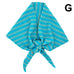 Striped Triangle Neck Scarf Shawl | 40SC747