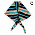 Striped Triangle Neck Scarf Shawl | 40SC747