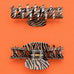 Brown Zebra Print Rounded Hair Claw Clips | 40H1266