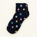 MULTI FLORAL EMBROIDERY TEXTURED ANKLE SOCKS | 40S02096