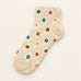 MULTI FLORAL EMBROIDERY TEXTURED ANKLE SOCKS | 40S02096