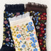 FLORAL PRINT SHEER MESH CREW SOCKS | 40S02097