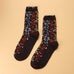 FLORAL PRINT SHEER MESH CREW SOCKS | 40S02097