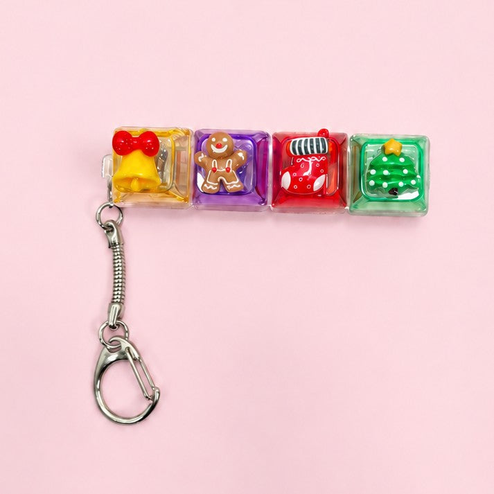 Holiday Keyboard Fidget Stress Relief Keychain | 40KC208