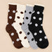 Polka Dot Lace Ruffle Trim Crew Socks | 40S02100