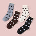 Polka Dot Lace Ruffle Trim Crew Socks | 40S02100