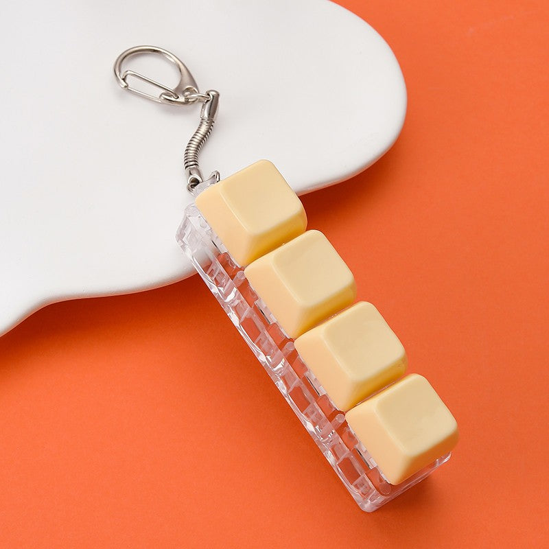 Light-Up Keyboard Fidget Stress Relief Keychain | 40KC193