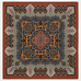 Vintage Botanical Floral Paisley Square Scarf | 80SC3105