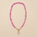 Natural Stone Semi-Precious Glass Mixed Necklace | 40NK9702