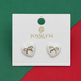 HEART BOW EPOXY STUD EARRINGS | 80E6125
